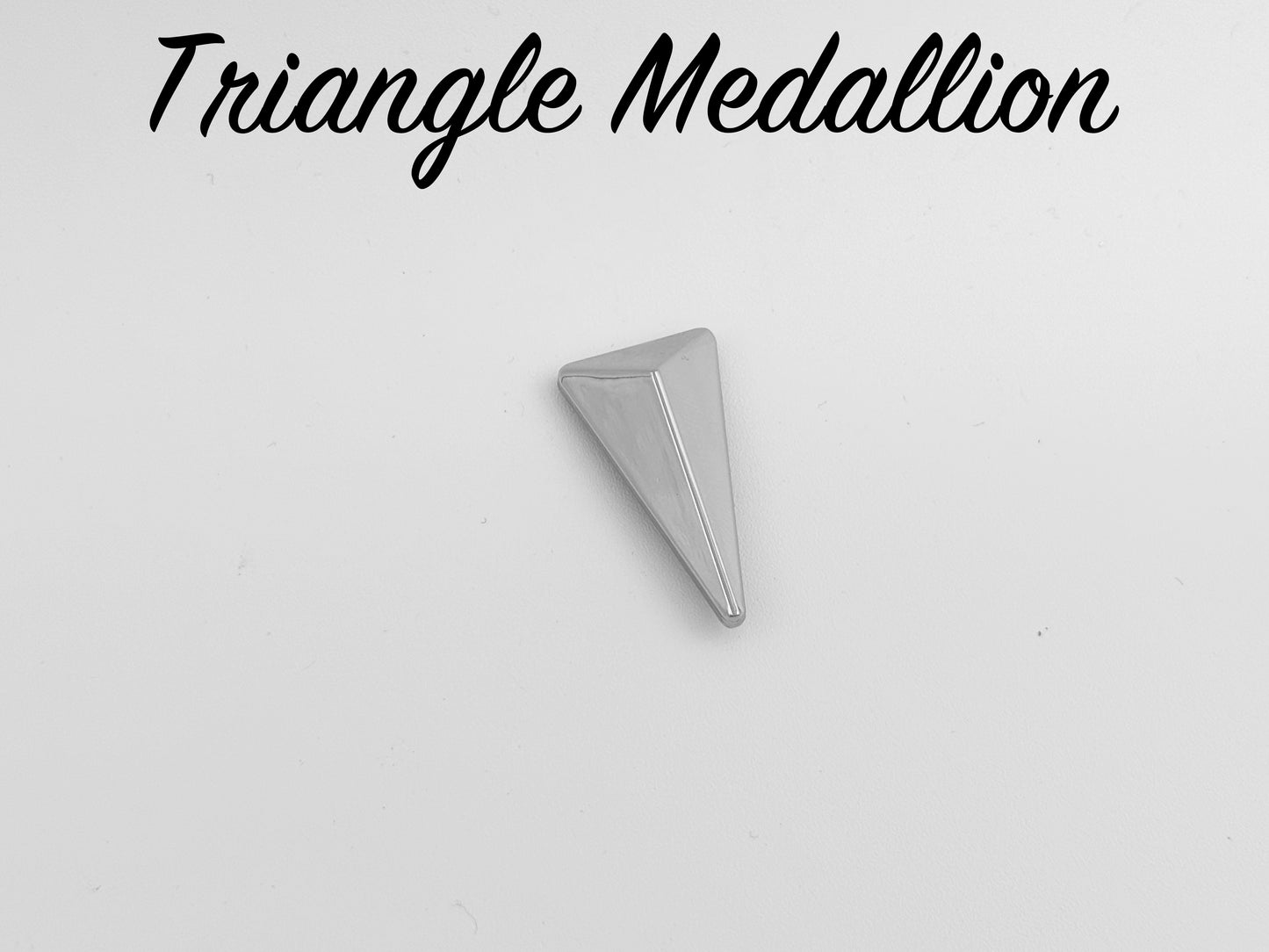 Triangle Drop Medallion - Chrome