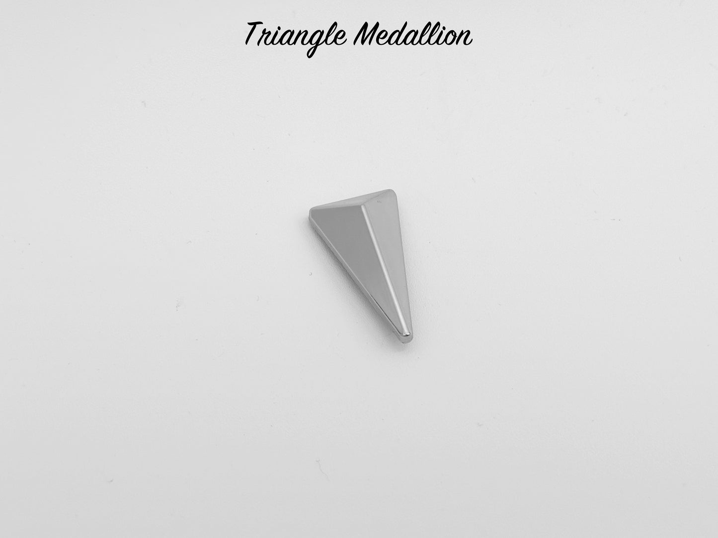 Triangle Drop Medallion - Chrome