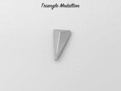 Triangle Drop Medallion - Chrome