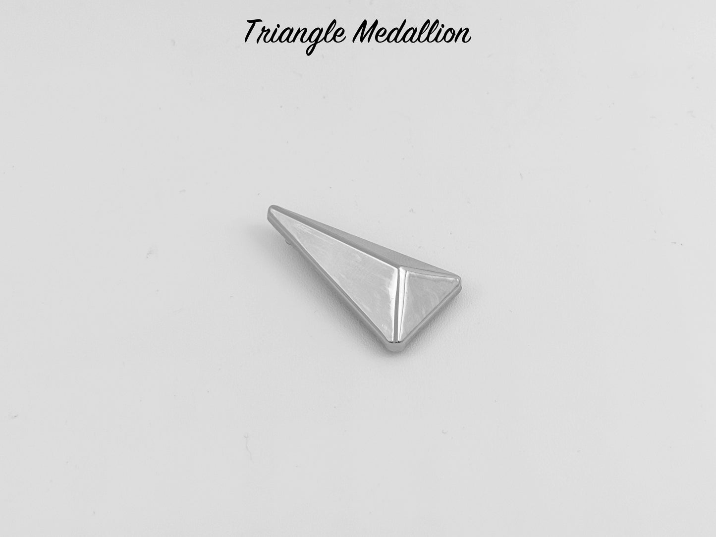 Triangle Drop Medallion - Chrome