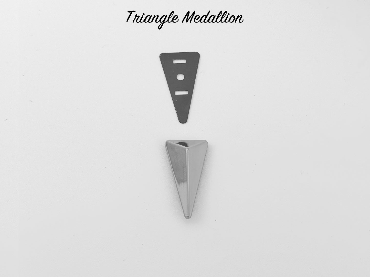 Triangle Drop Medallion - Chrome