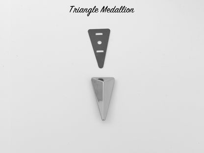 Triangle Drop Medallion - Chrome