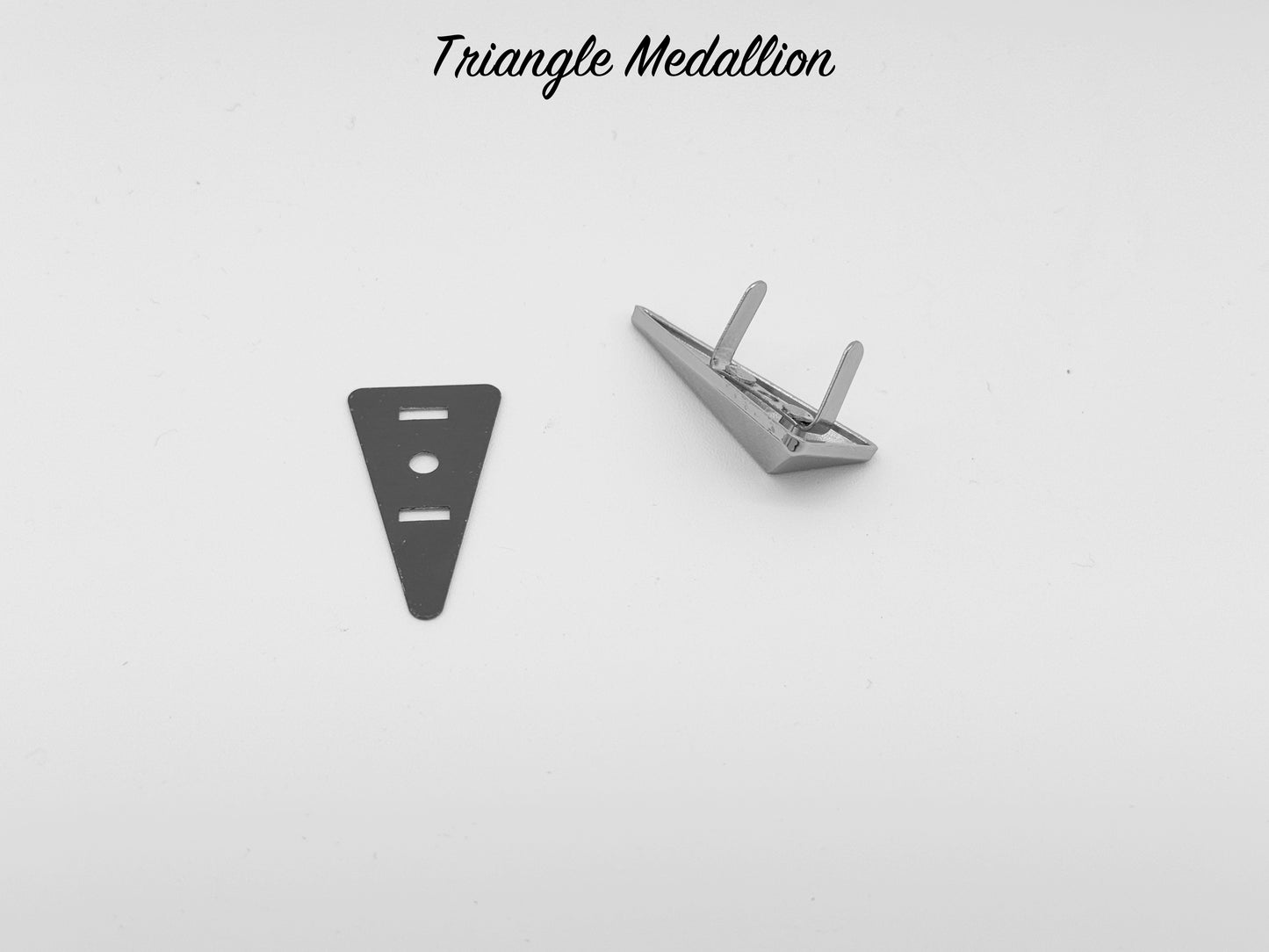 Triangle Drop Medallion - Chrome