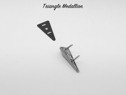 Triangle Drop Medallion - Chrome