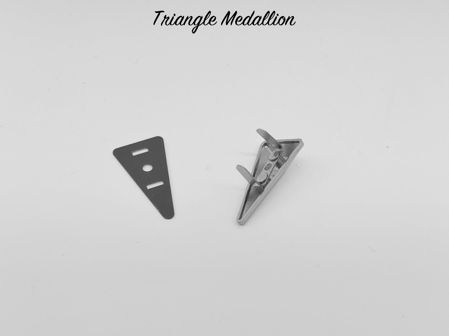 Triangle Drop Medallion - Chrome