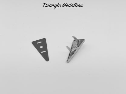 Triangle Drop Medallion - Chrome