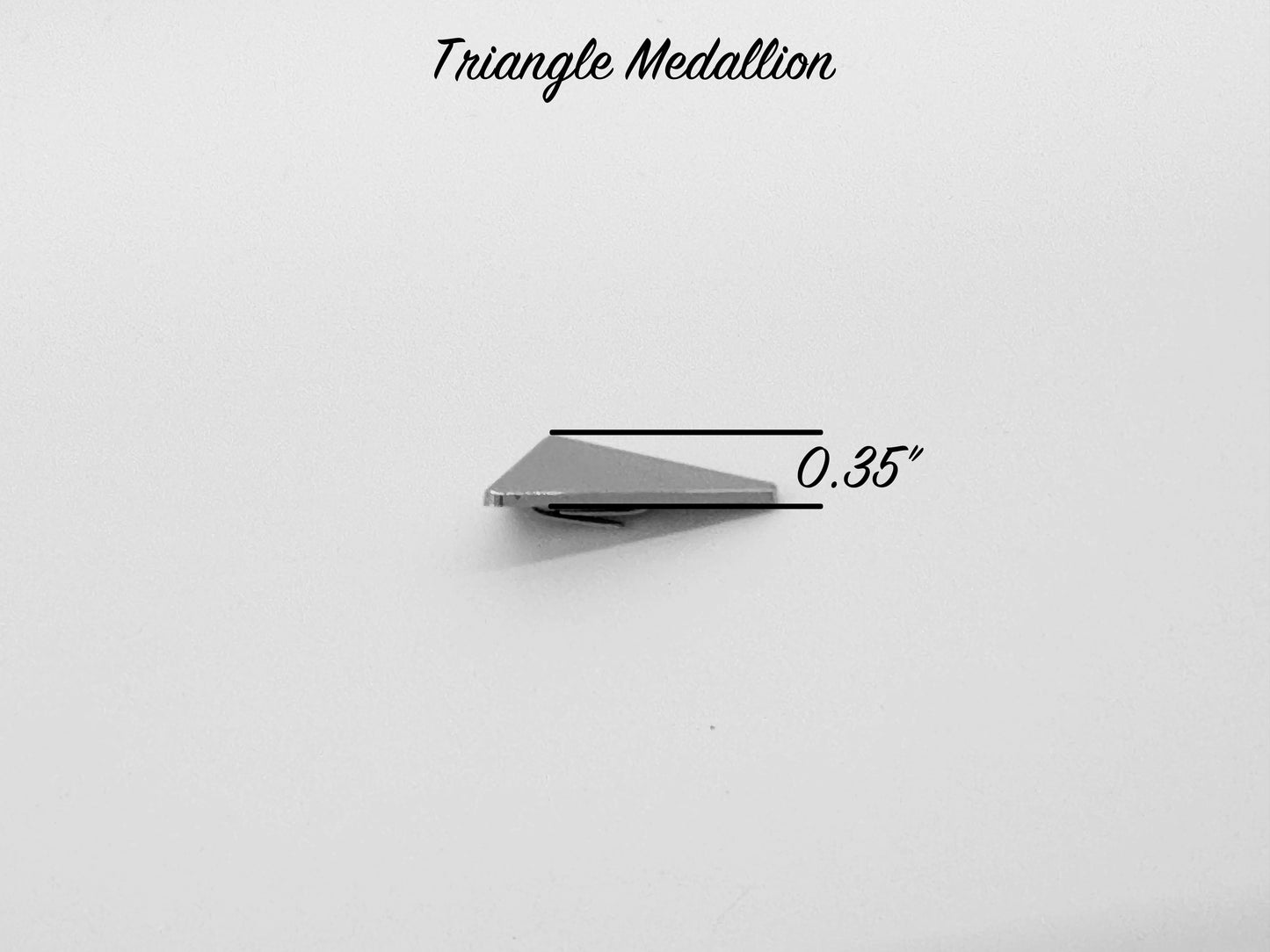 Triangle Drop Medallion - Chrome