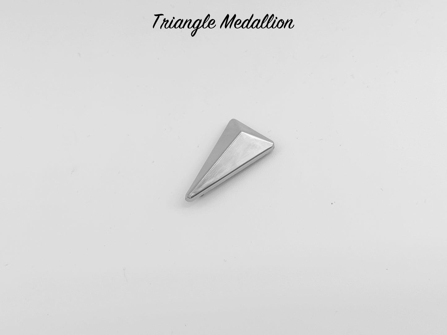 Triangle Drop Medallion - Chrome