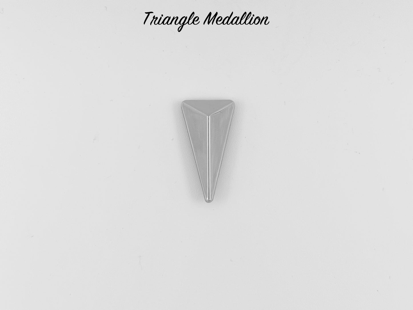 Triangle Drop Medallion - Chrome