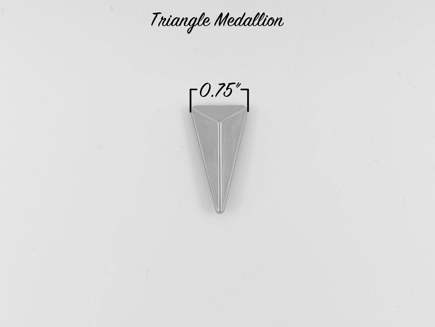 Triangle Drop Medallion - Chrome