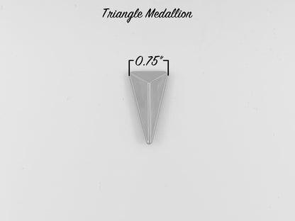 Triangle Drop Medallion - Chrome