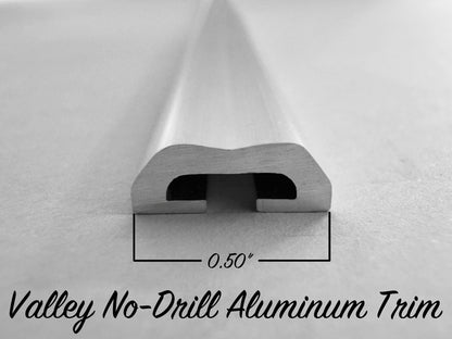 Valley No-Drill Aluminum Trim - 72" Strip