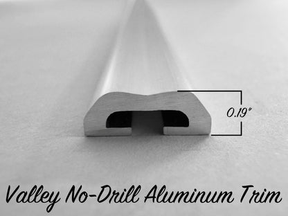 Valley No-Drill Aluminum Trim - 72" Strip