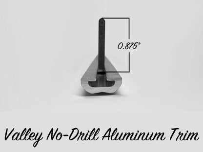 Valley No-Drill Aluminum Trim - 72" Strip