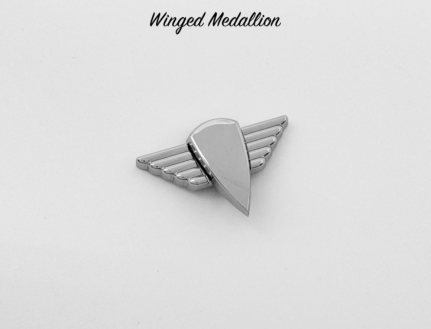 Winged Medallion - Chrome