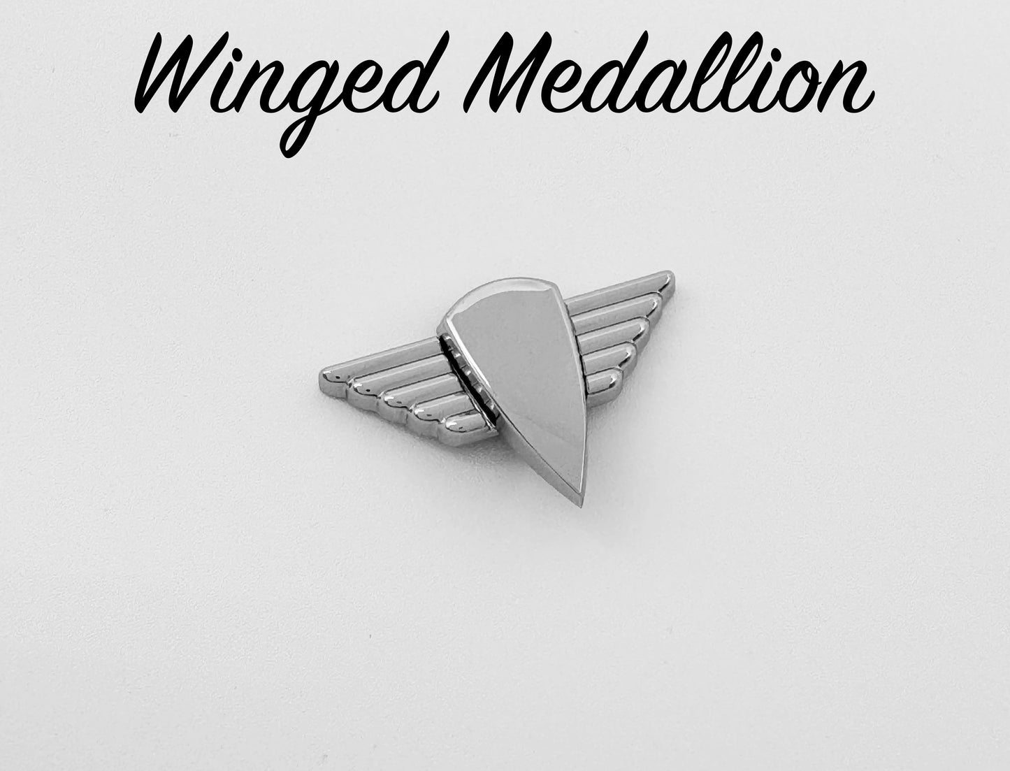 Winged Medallion - Chrome