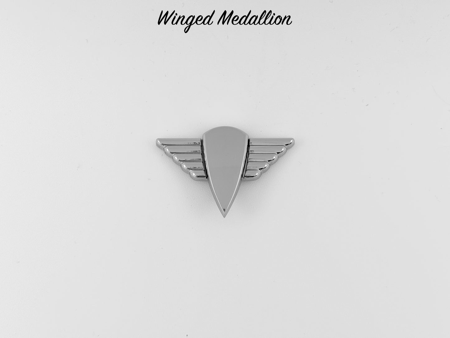 Winged Medallion - Chrome