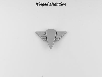 Winged Medallion - Chrome