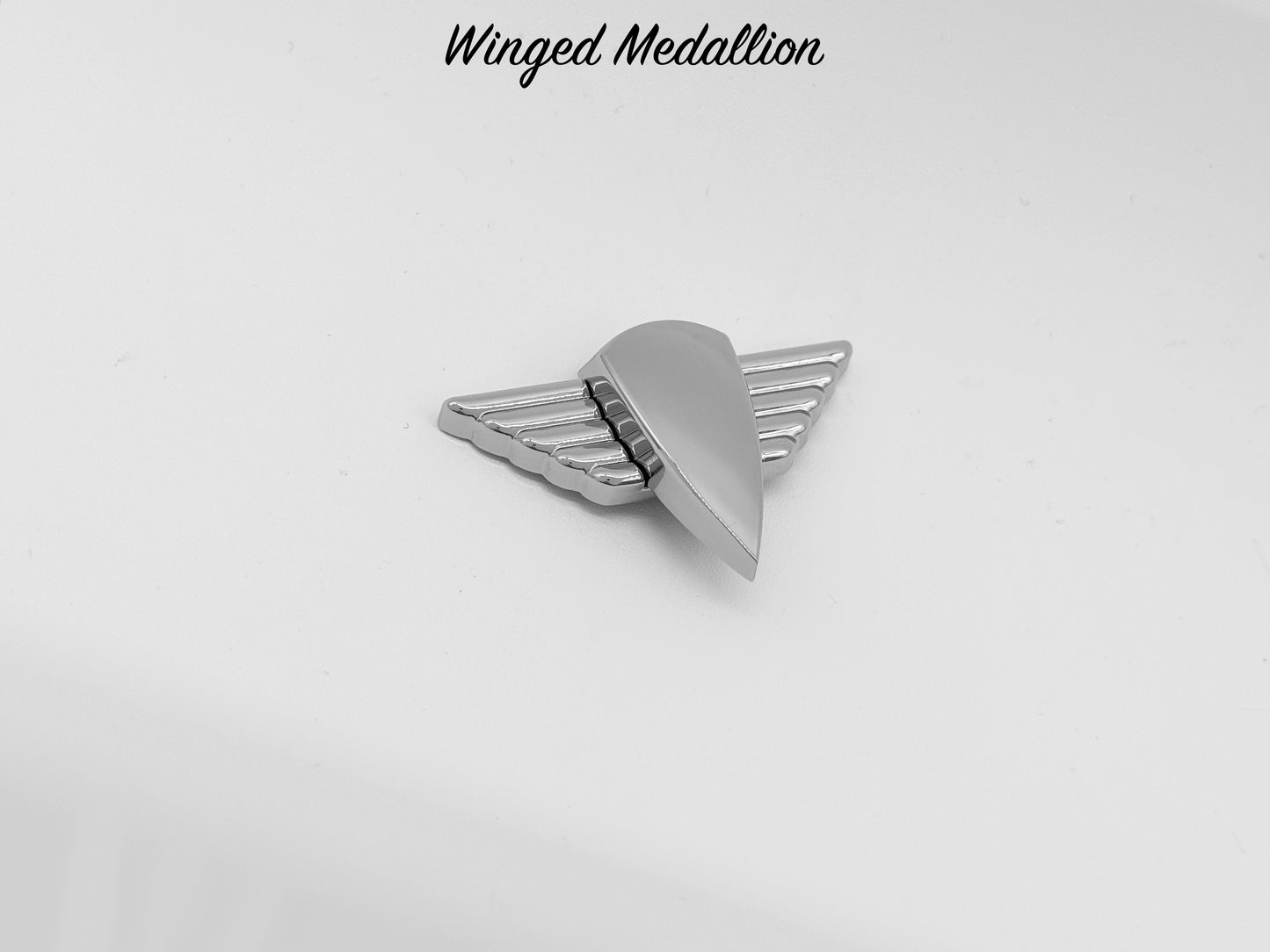 Winged Medallion - Chrome