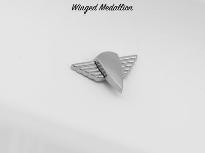 Winged Medallion - Chrome