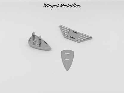 Winged Medallion - Chrome