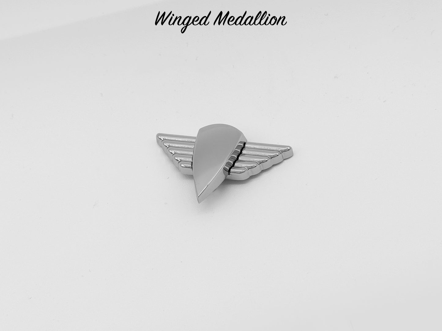 Winged Medallion - Chrome