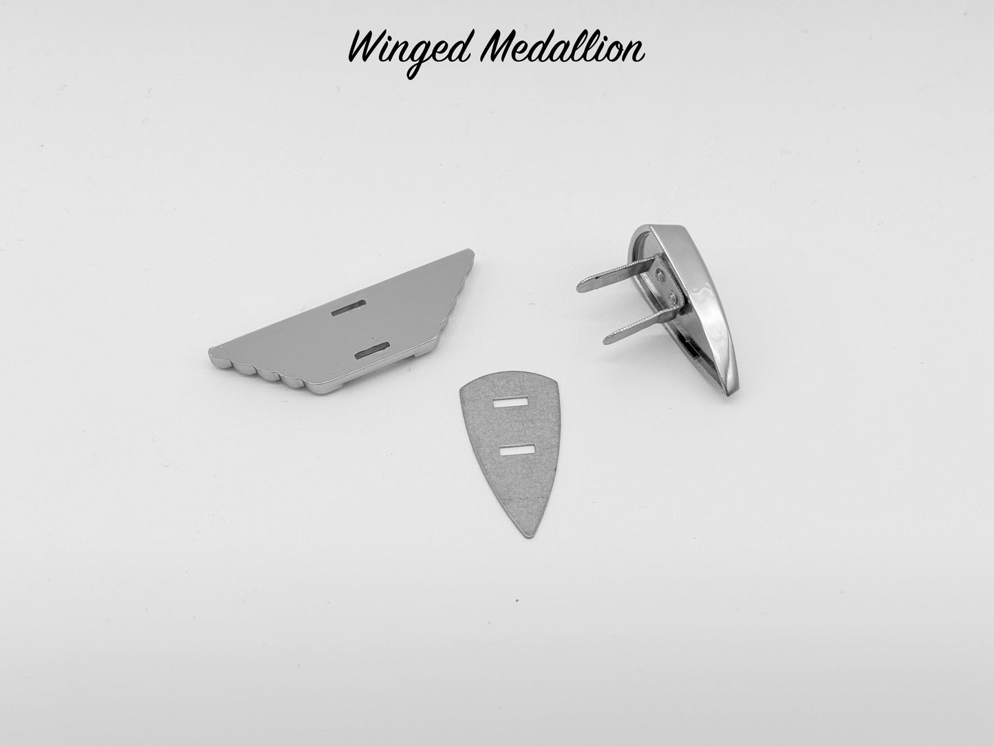 Winged Medallion - Chrome